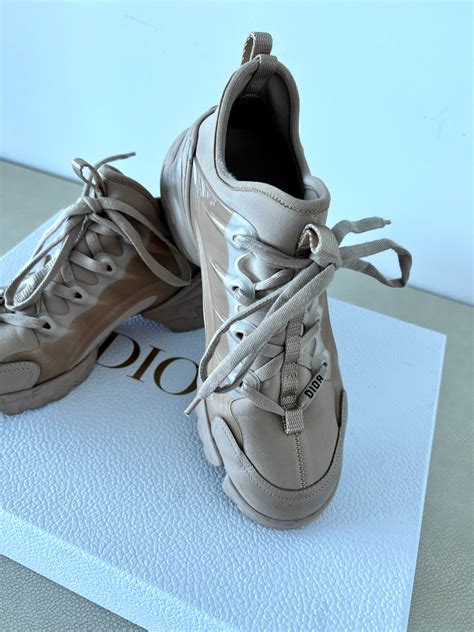 women dior d-connect sneaker nude technical fabric|Dior D.